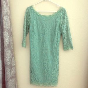 Lush v neck back dress